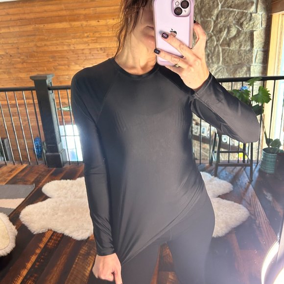 aerie Other - 💌 $4.99 ship! AERIE Sip Long Sleeve Rashguard Bathing Suit Black Small